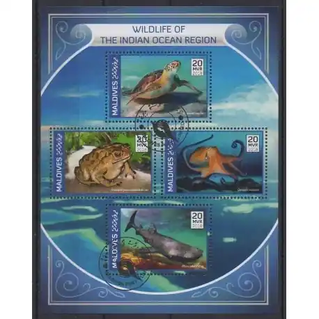 Maldives - 2018 - No 6118/6121 - Vie marine - Oblitérés Nouvelle Collection