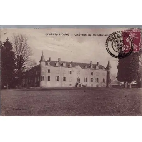 Carte postale 01 - Messimy - Chateau de Montbriand - Voyage - Dos divise... Nouveauté