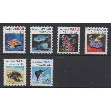 Palau - 1985 - No 69/74 - Vie marine Nouvel Arrivage