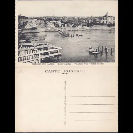 Carte postale 02 - Berry au Bac - Chemin des Dames Expédition Rapide