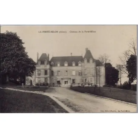 Carte postale 02 - La Ferte-Milon - Chateau de la Ferte-Milon - Non voyage - Dos divise... Commander Vite