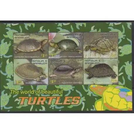 Antigua et Barbuda - 2022 - No 5237/5242 - Tortues Remise