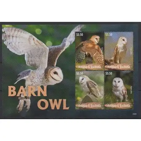 Petit Prix Antigua et Barbuda - 2023 - No 5259/5262 - Oiseaux