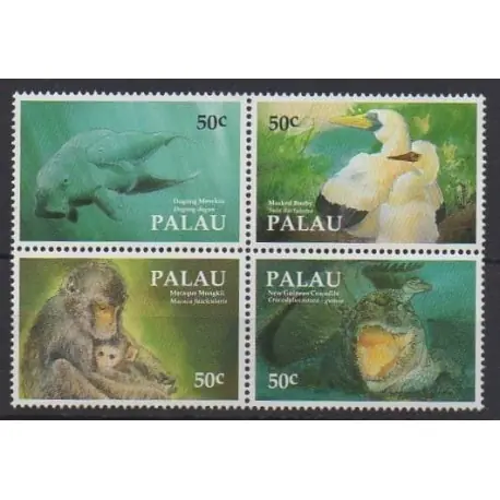 Palau - 1993 - No 535/538 - Animaux Livraison Gratuite