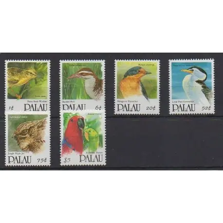 Palau - 1992 - No 470/475 - Oiseaux Garantie Incluse