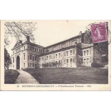 Offre Limitée Carte postale 03 - Bourbon l'Archambault - L'etablissement thermal