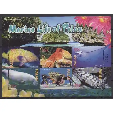 Palau - 2004 - No 2024/2029 - Vie marine Usine Directe
