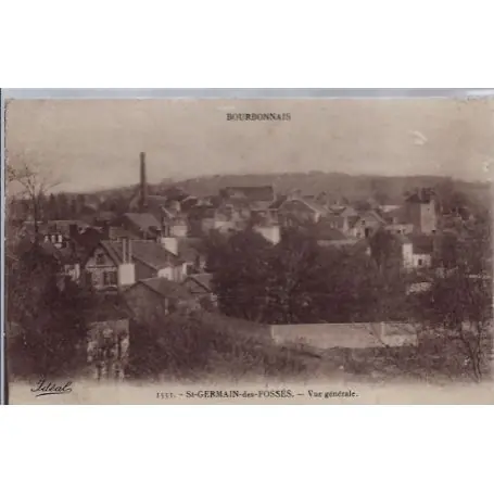 Carte postale 03 - Bourbonnais - St Germain-des-fosses - Vue generale - Voyage - Dos divis... Satisfait Ou Remboursé
