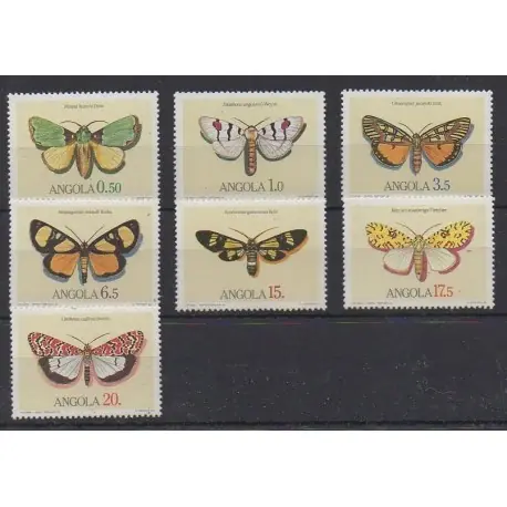 Authentique Angola - 1984 - No 680/686 - Insectes