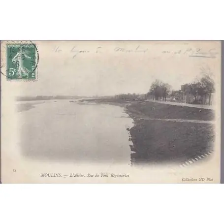 Jusqu’à Épuisement Des Stocks Carte postale 03 - Moulins - L'Allier rue du pont Regemortes