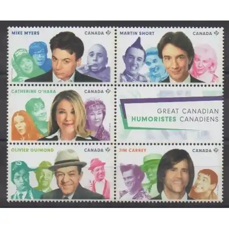 Livraison Gratuite Canada - 2014 - No 3038/3042 - Célébrités