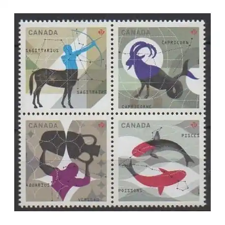 Canada - 2013 - No 2813/2816 - Horoscope Top Vente