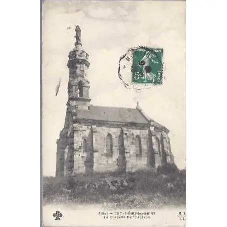 Carte postale 03 - Neris les bains - La chapelle St Joseph Seulement Aujourd’hui