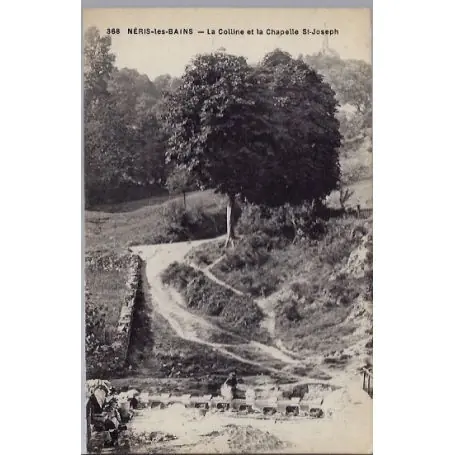 Paiement Sécurisé Carte postale 03 - Neris-les-Bains - La colline et la chapelle St Joseph - Voyage - Dos di...
