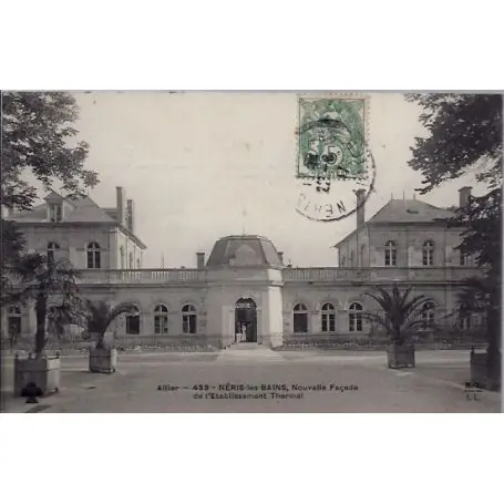 Carte postale 03 - Neris-les-Bains - Nouvelle facade de l'etablissement Thermal - Voyage -... Affaire À Saisir