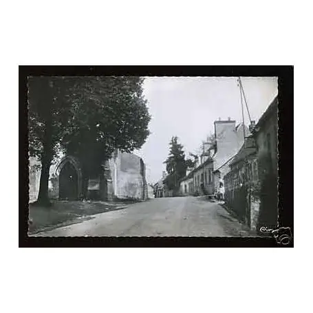 Carte postale 03 - St Gerand de Vaux - Eglise - Entree du bourg- CPSM Prix Cassé