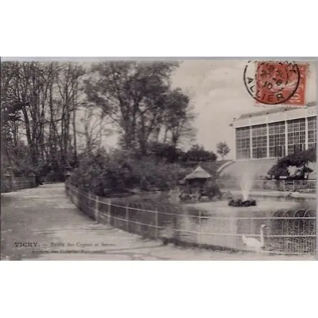 Affaire À Saisir Carte postale 03 - Vichy - Bassin des cygnes et serres - Voyage - Dos divise...