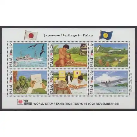 Palau - 1991 - No 445/450 - Histoire - Philatélie Vente Directe