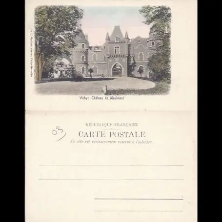 Achetez Aujourd’hui Carte postale 03 - Vichy - Chateau de Maulmont - Dos non divise