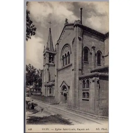 Jusqu’à Épuisement Des Stocks Carte postale 03 - Vichy - Eglise Saint-Louis, facade Est - Voyage - Dos divise...