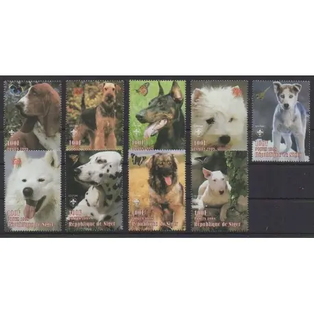 Niger - 1998 - No 1043/1051 - Chiens Remise
