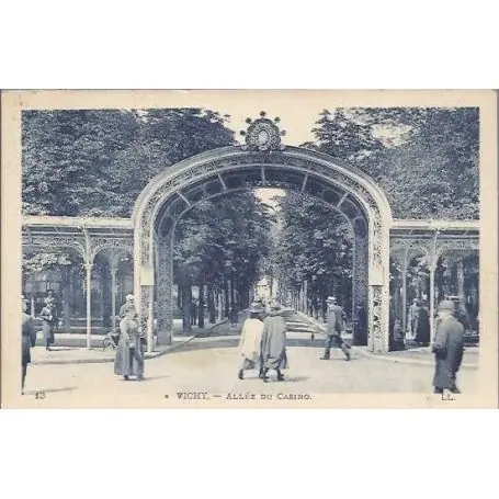Livraison Mondiale Carte postale 03 - vichy - L'allee du casino