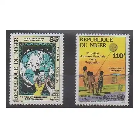 Niger - 1992 - No 829/830 Top Vente