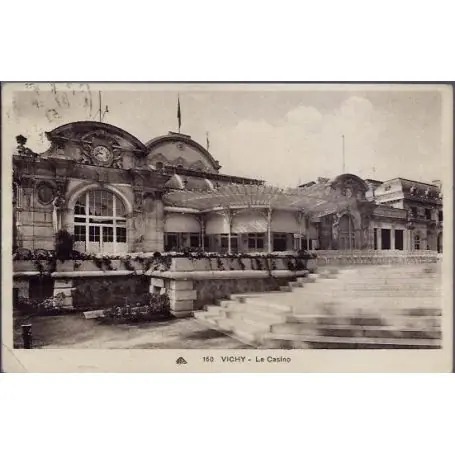 Tendance Carte postale 03 - Vichy - Le casino - Voyage - Dos divise