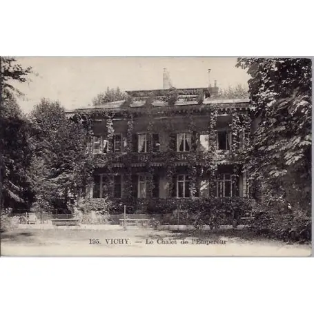 Carte postale 03 - Vichy - Le chalet de l'Empereur - Voyage - Dos divise... Expédié Aujourd’hui
