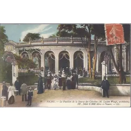 Carte postale 03 - Vichy - Le pavillon de la source des celestins Soldes