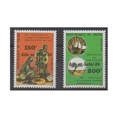 Niger - 1984 - No 657/658 - Environnement Gros Lot