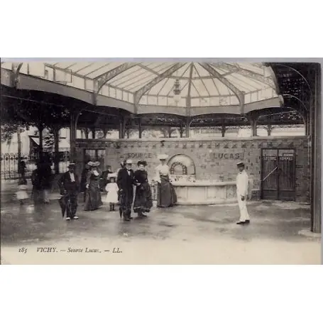Usine Directe Carte postale 03 - Vichy - Source Lucas - Voyage - Dos divise...