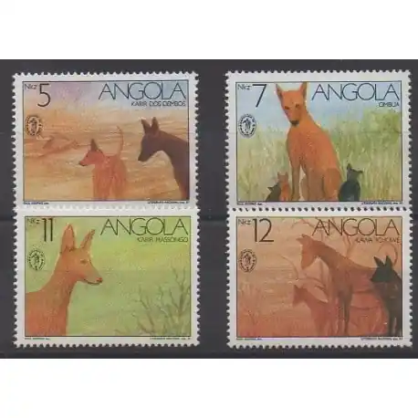 Angola - 1991 - No 828/831 - Chiens Meilleur Choix