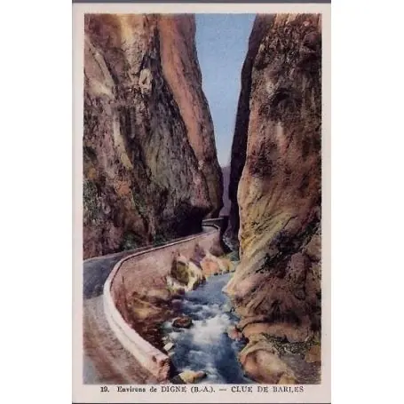 Usine Directe Carte postale 04 - Environs de Digne ( B.A) - Clue de Barles - Paysages des Alpes- Non voyag