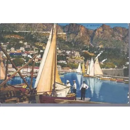 Carte postale 06 - Beaulieu - Le port - Les villas Remise