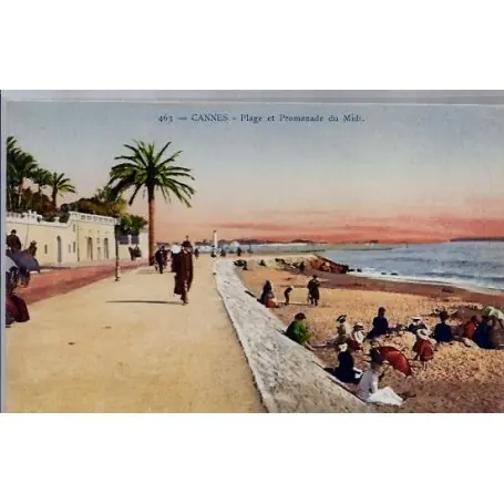 Jusqu’à Épuisement Des Stocks Carte postale 06 - Cannes - Plage et promenade du Midi - Non voyage - Dos divise...