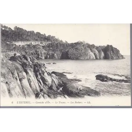 Carte postale 06 - corniche d'Or - Le Trayas - Les rochers Dernière Chance