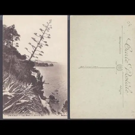 Carte postale 06 - Cote d'Azur - Cap Brun - Bord de Mer Prix Promo