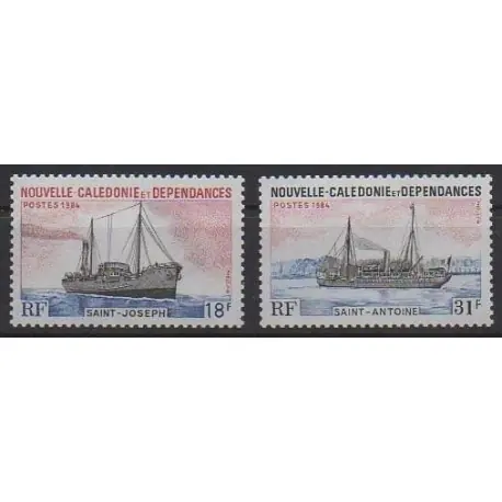 Nouvelle-Calédonie - 1984 - No 484/485 - Navigation Prix Cassé