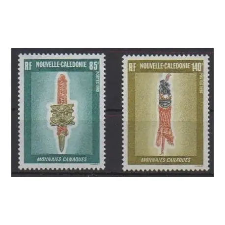 Nouvelle-Calédonie - 1990 - No 592/593 - Monnaies, billets ou médailles Pas Cher