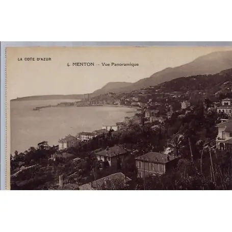 Meilleure Qualité Carte postale 06 - Menton - Vue panoramique - Non voyage - Dos divise...