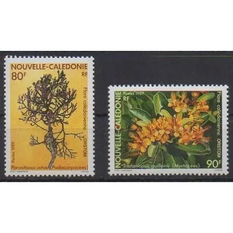 Nouvelle-Calédonie - 1989 - No 574/575 - Flore Vente Directe