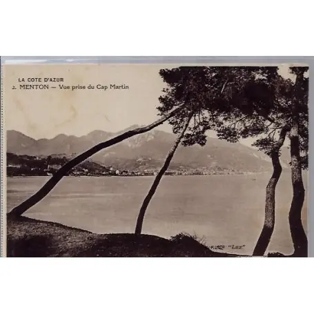 Jusqu’à Épuisement Des Stocks Carte postale 06 - Menton - Vue prise du Cap Martin - Non voyage - Dos divise...