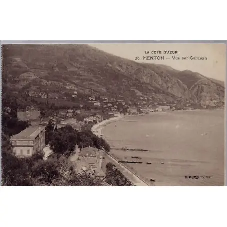 Top Qualité Carte postale 06 - Menton - Vue sur Garavan - Non voyage - Dos divise...