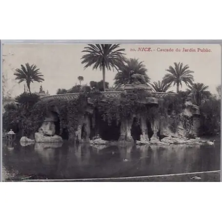 Carte postale 06 - Nice - Cascade du jardin Public - Voyage - Dos divise... Promotion