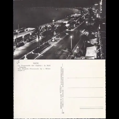 Pas Cher Carte postale 06 - Nice - La promenade des anglais - La nuit blanche - CPSM
