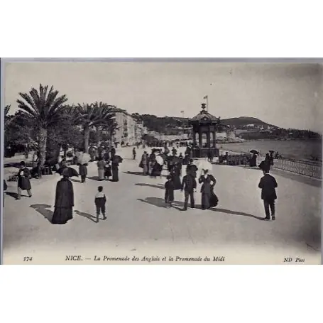 Carte postale 06 - Nice - La promenade des Anglais et la promenade du Midi - Non voyage - ... Offre Limitée