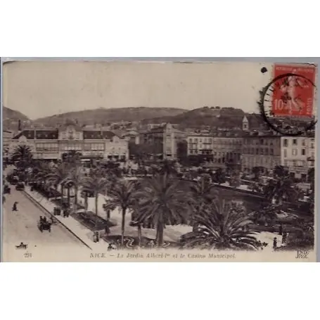 Carte postale 06 - Nice - Le jardin Albert 1er et le casino Municipal - Voyage - Dos divis... Premium