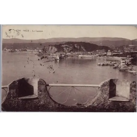 Carte postale 06 - Nice - Le Lazaret - Voyage - Dos divise... Marque