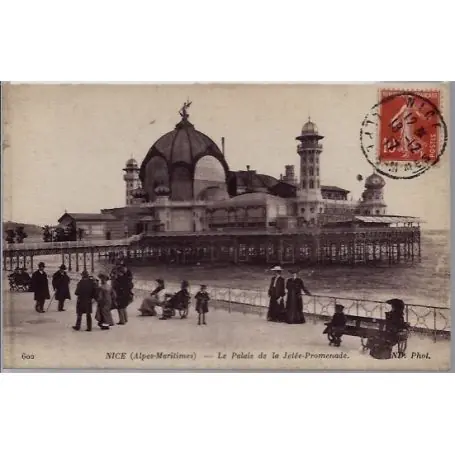 Carte postale 06 - Nice - Le Palais de la Jetee - Promenade - Voyage - Dos divise... Expédié Aujourd’hui